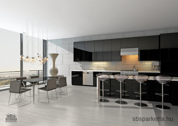 008190- SWISS KRONO - Vízálló laminált padló - ALPINE WHITE - D6115 - 8mm_AC5/33_4V - Image 3