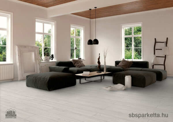 008190- SWISS KRONO - Vízálló laminált padló - ALPINE WHITE - D6115 - 8mm_AC5/33_4V - Image 2