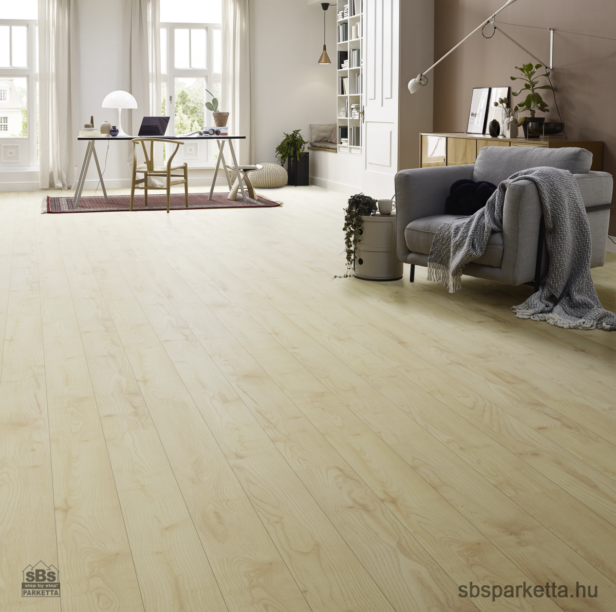 008190- SWISS KRONO - Vízálló laminált padló - GOTTINO CREAM - D80191 - 8mm_AC5/33_4V - Image 2