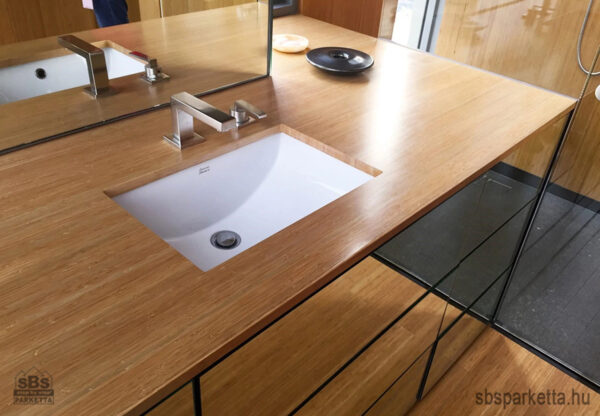 144990-BELTÉRI VERTIKÁLIS 3 RÉTEGŰ KEZELETLEN  BAMBUSZ BÚTORLAP – GŐZÖLT - 2440 x 1220 x 20 mm (1db/40kg) 1panel/2,9768m2 - V-BB-20C - Image 2