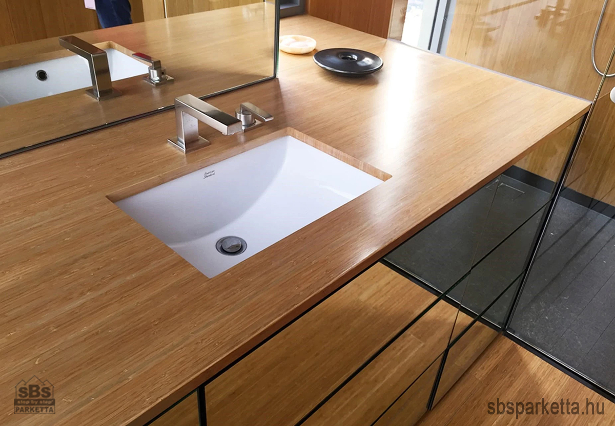 144990-BELTÉRI VERTIKÁLIS 3 RÉTEGŰ KEZELETLEN  BAMBUSZ BÚTORLAP – GŐZÖLT - 2440 x 1220 x 20 mm (1db/40kg) 1panel/2,9768m2 - V-BB-20C - Image 2