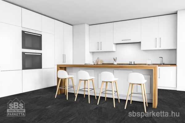 012490- WENINGER - Vízálló kompozit (SPC) padló - NEGRO STONE TILE - T 24 - 5mm_AC5/33_M4V - Image 3