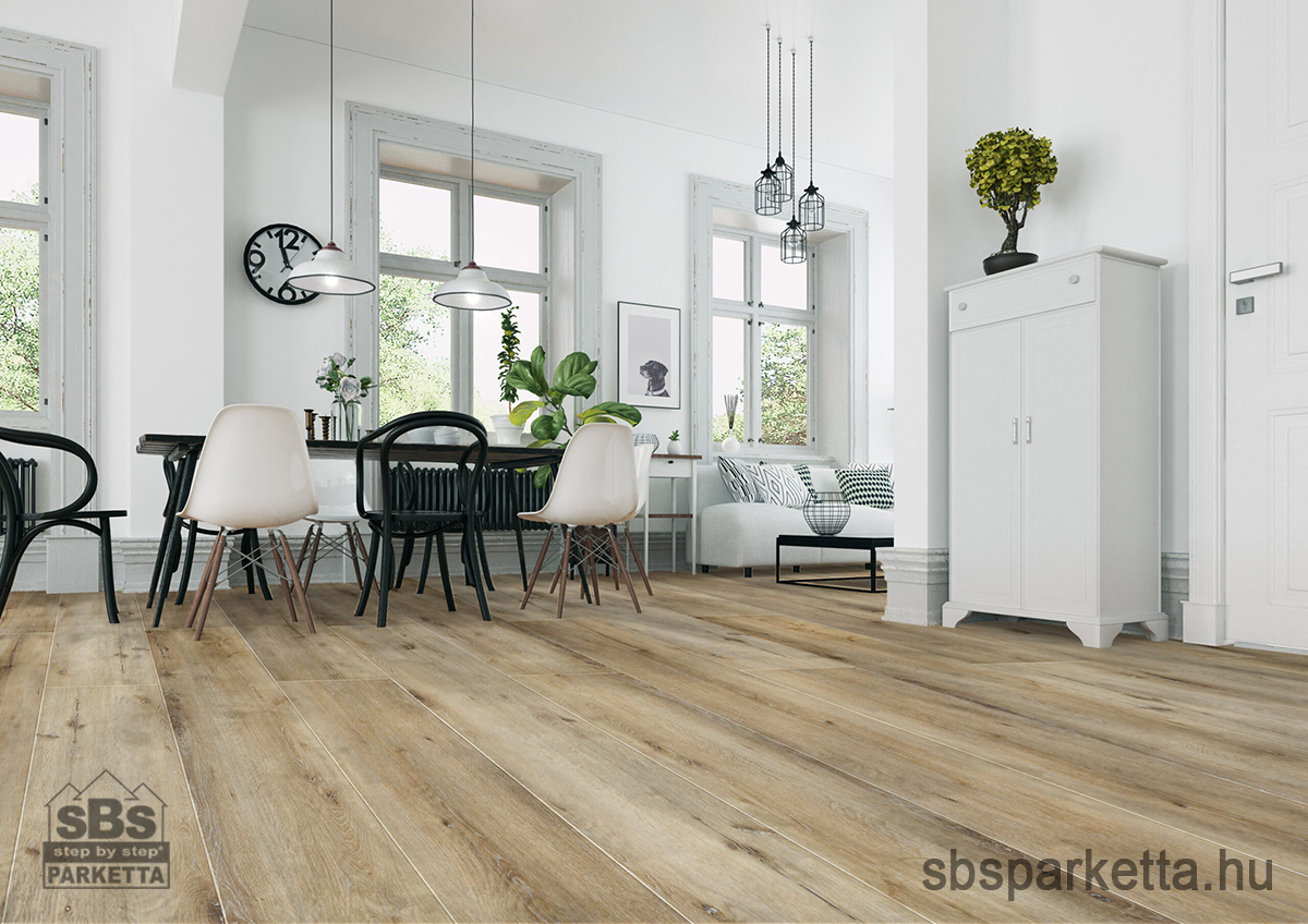 012190- WENINGER - Vízálló kompozit (SPC) padló - TÖLGY MISSISIPI - KING SIZE - W91540S - 5mm_AC5/33-4V - Image 2