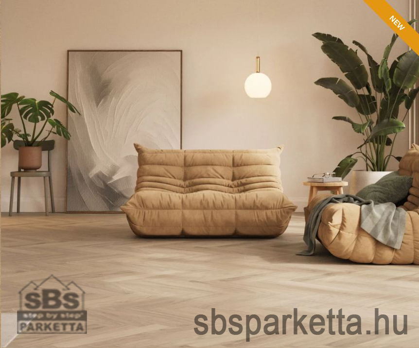 023990-WOODURA 5G DRY - SELECT - HERRINGBONE - Lakkozott Furnérparketta - TÖLGY  - ERVALLA 2.0 - MISTY WHITE - Image 3