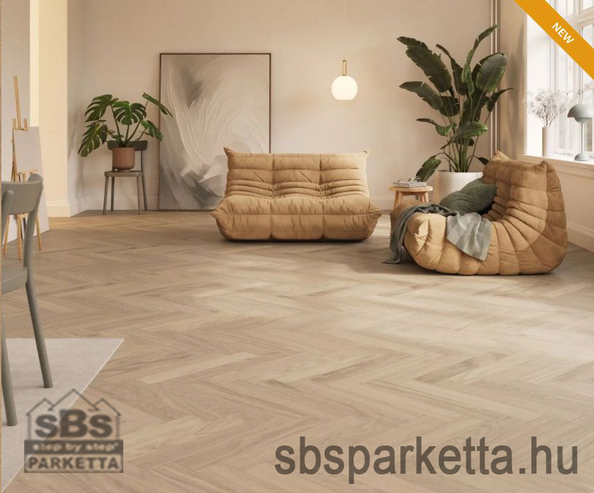 023990-WOODURA 5G DRY - SELECT - HERRINGBONE - Lakkozott Furnérparketta - TÖLGY  - ERVALLA 2.0 - MISTY WHITE - Image 2
