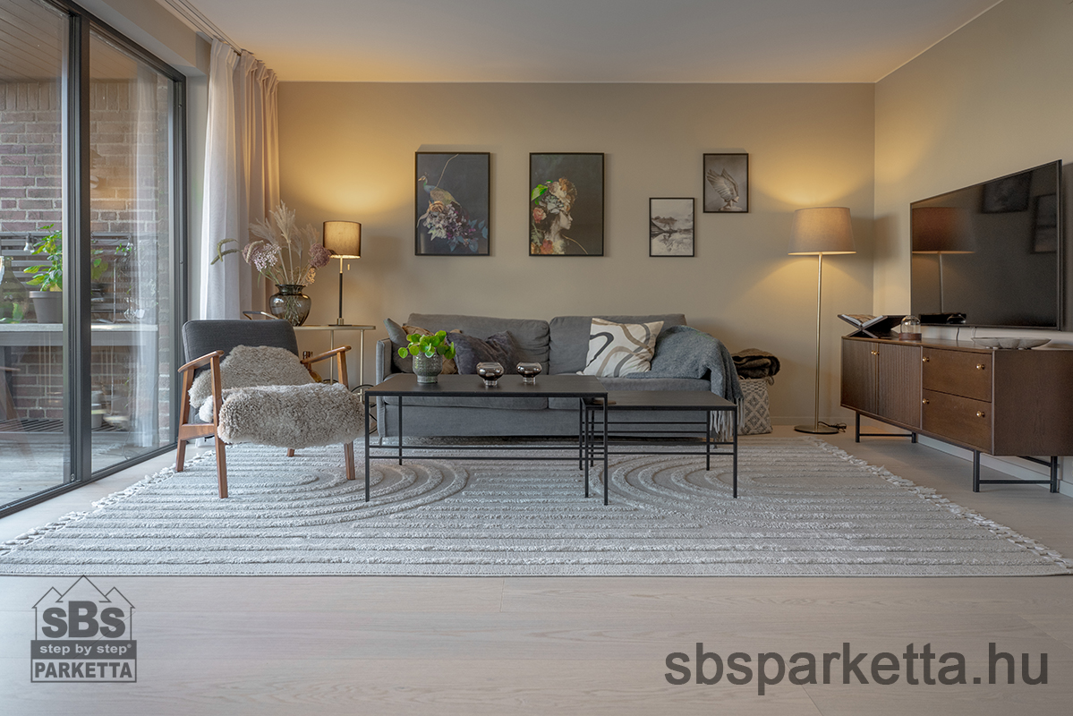 019990-WOODURA 5G DRY - NATURE - PRO Matt Lakkozott Furnérparketta - TÖLGY  - DALBY 3.0 XXL - POWDER WHITE - 347103 - Image 2