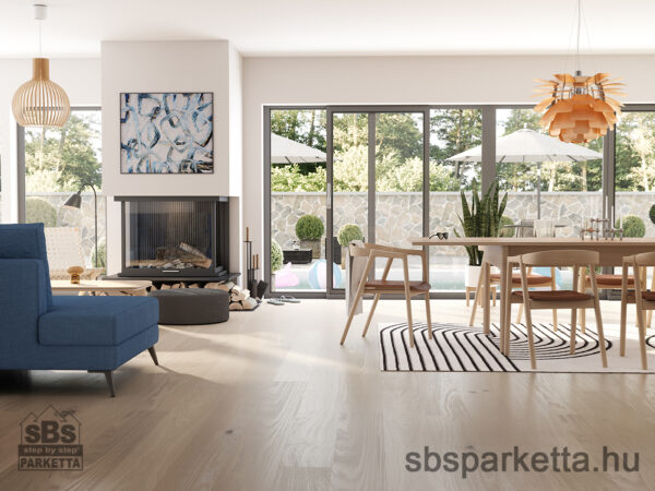 019990-WOODURA 5G DRY - NATURE - Kefélt - Lakkozott Furnérparketta - TÖLGY  - HÖJA 3.0 XL - MISTY WHITE - 346023 - Image 2