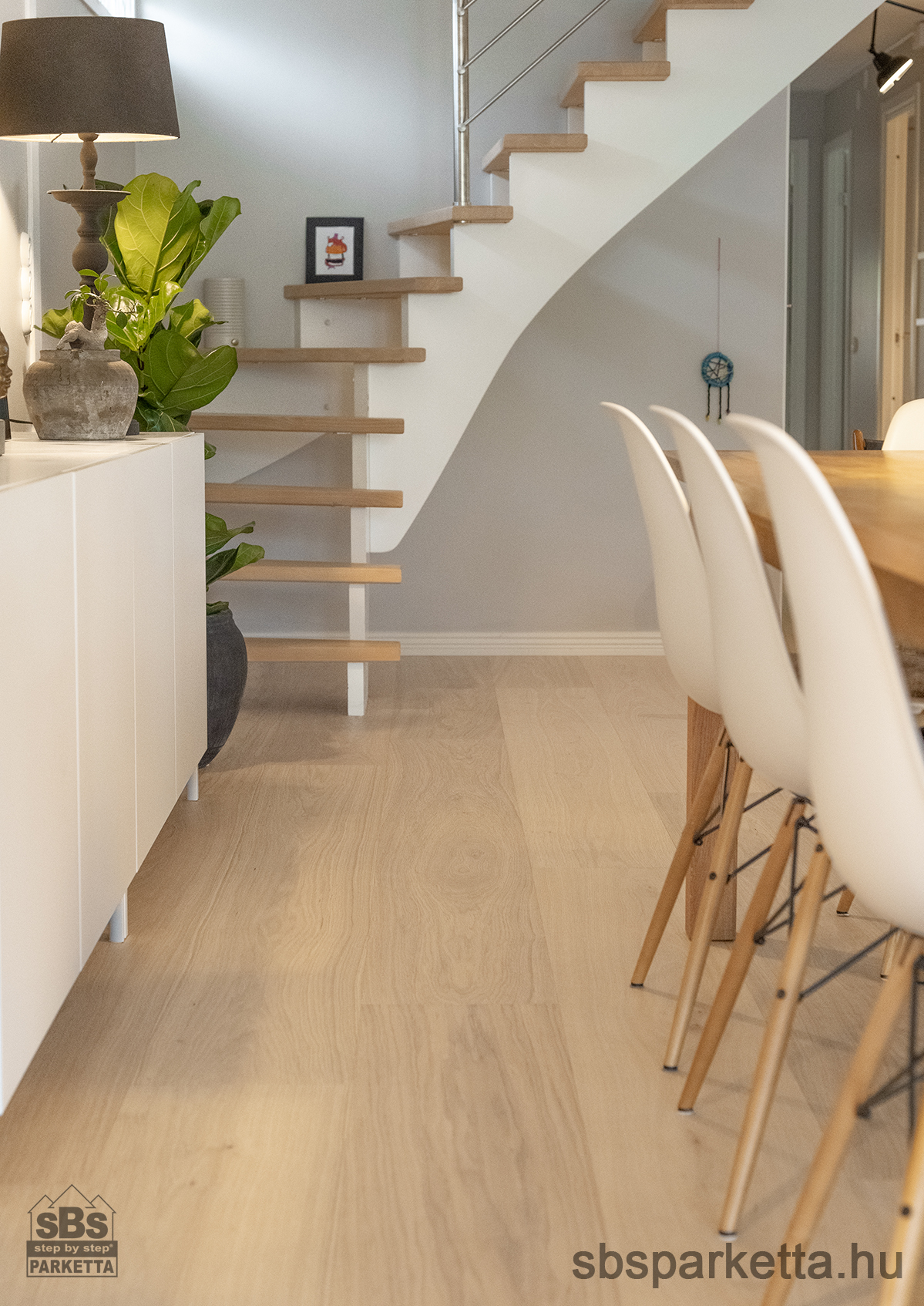 019990-WOODURA 5G DRY - NATURE - Kefélt - Lakkozott Furnérparketta - TÖLGY  - HÖJA 3.0 XXL - MISTY WHITE - 346002 - Image 6