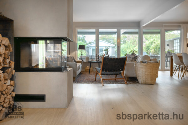 019990-WOODURA 5G DRY - NATURE - Kefélt - Lakkozott Furnérparketta - TÖLGY  - HÖJA 3.0 XXL - MISTY WHITE - 346002 - Image 2