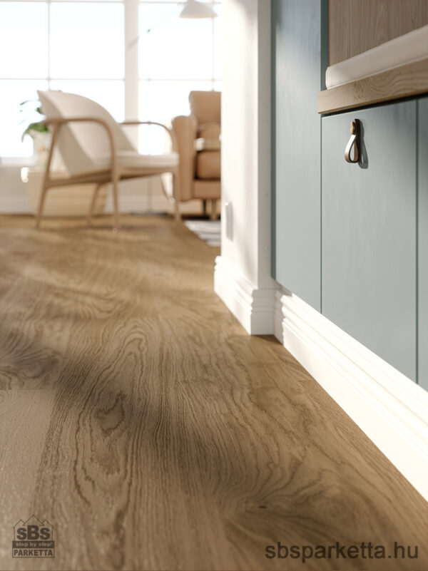 019990-WOODURA 5G DRY - NATURE - Kefélt - Lakkozott Furnérparketta - TÖLGY  - TULLSTORP 3.0 XL - TERRA BROWN - 346027 - Image 3