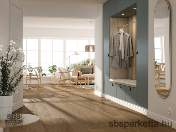 019990-WOODURA 5G DRY - NATURE - Kefélt - Lakkozott Furnérparketta - TÖLGY  - TULLSTORP 3.0 XL - TERRA BROWN - 346027 - Image 2