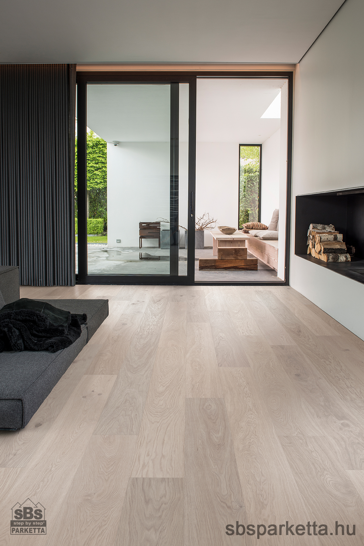 019990-WOODURA 5G DRY - NATURE - Kefélt - Lakkozott Furnérparketta - TÖLGY  - VIARP 3.0 XXL - POWDER WHITE - 346003 - Image 3