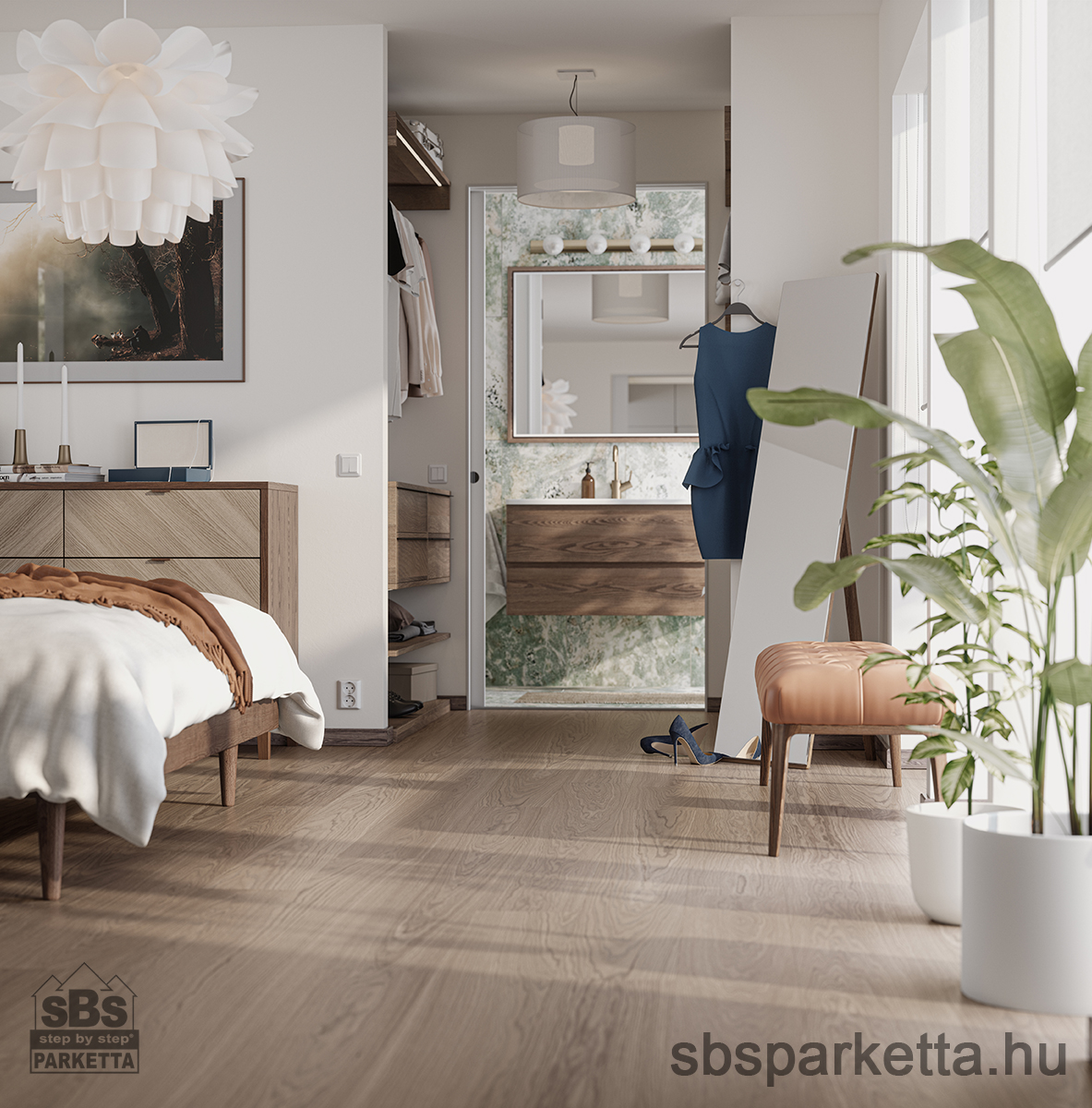 019990-WOODURA 5G DRY - SELECT - Kefélt - Lakkozott Furnérparketta - TÖLGY  - GREVIE 3.0 XL - EARTH GREY - 346018 - Image 2