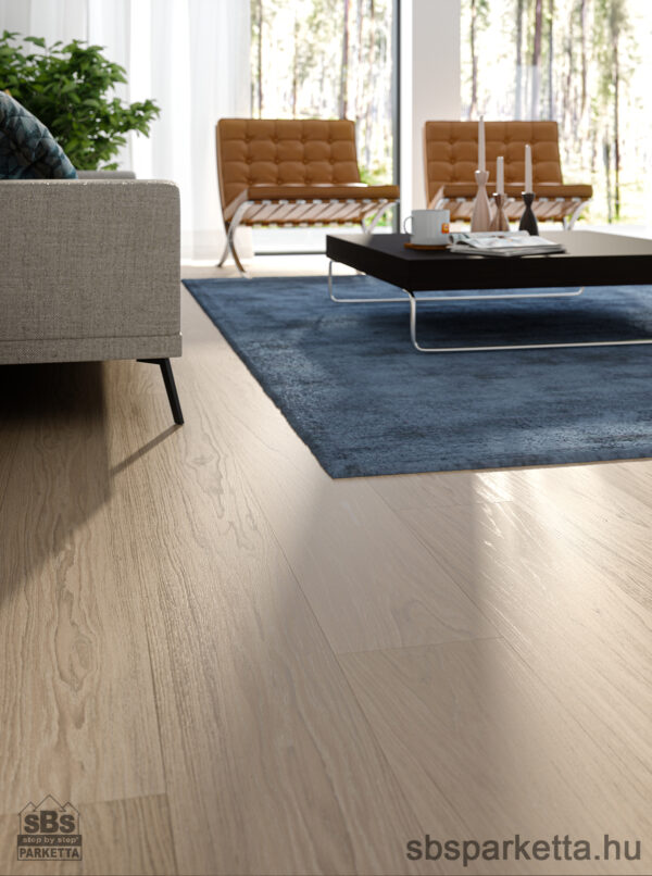 019990-WOODURA 5G DRY - SELECT - Kefélt - Lakkozott Furnérparketta - TÖLGY  - LARVIK 3.0 XL - POWDER WHITE - 346017 - Image 3