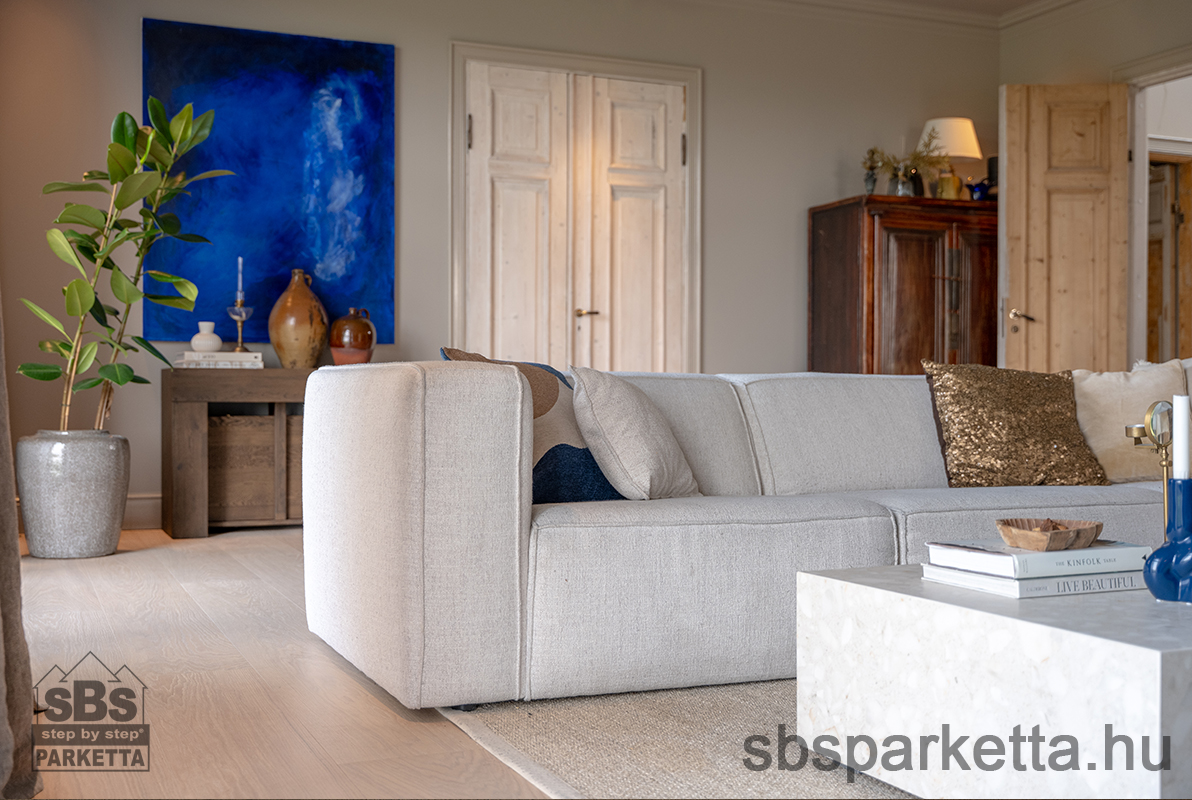 019990-WOODURA 5G DRY - SELECT - Kefélt - Lakkozott Furnérparketta - TÖLGY  - LARVIK 3.0 XL - POWDER WHITE - 346017 - Image 5