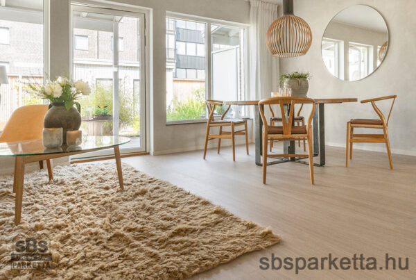 019990-WOODURA 5G DRY - SELECT - Kefélt - Lakkozott Furnérparketta - TÖLGY  - LARVIK 3.0 XXL - POWDER WHITE - 346010 - Image 5