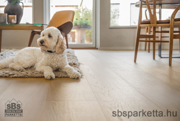 019990-WOODURA 5G DRY - SELECT - Kefélt - Lakkozott Furnérparketta - TÖLGY  - LARVIK 3.0 XXL - POWDER WHITE - 346010 - Image 7