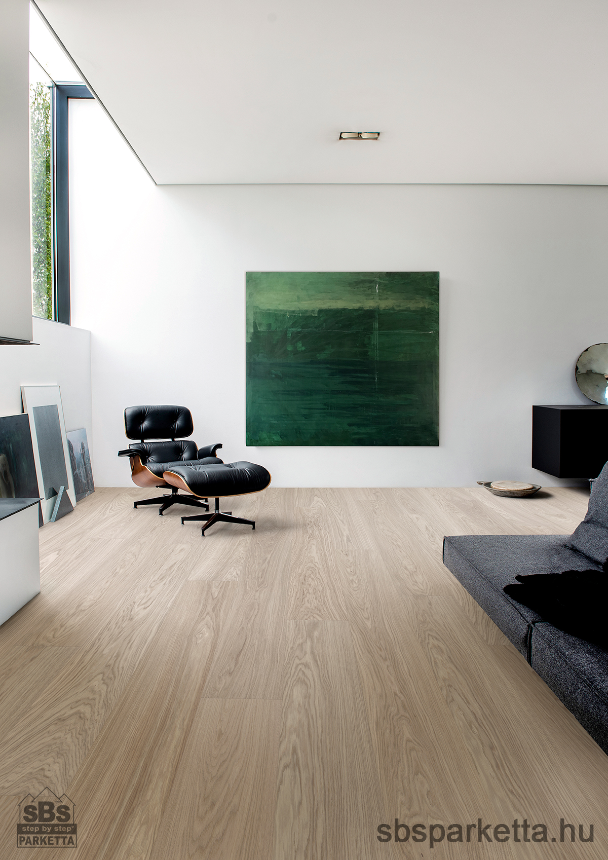 019990-WOODURA 5G DRY - SELECT - Kefélt - Lakkozott Furnérparketta - TÖLGY  - VEJBY 3.0 XXL - MISTY WHITE - 346009 - Image 5