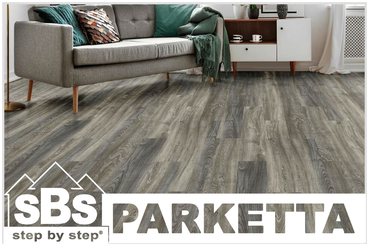 Luxus laminált padló elegáns nappaliban az SBS Parkettától