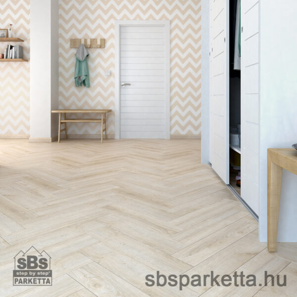 012990- ALSAFLOOR - Vízálló laminált padló - SOLID PLUS BR - HERRINGBONE - JEFFERSON OAK - 435 - 12mm_AC6/33 - Image 2