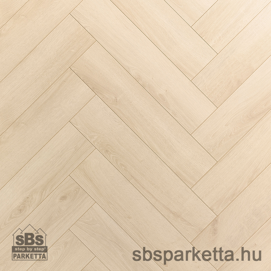 011990- ALSAFLOOR - Vízálló laminált padló - ALLURE BR - HERRINGBONE - JASMINE OAK - 464 - 10mm_AC6/33