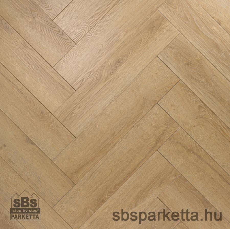 012990- ALSAFLOOR - Vízálló laminált padló - SOLID PLUS BR - HERRINGBONE - SUNSET OAK - 471 - 12mm_AC6/33