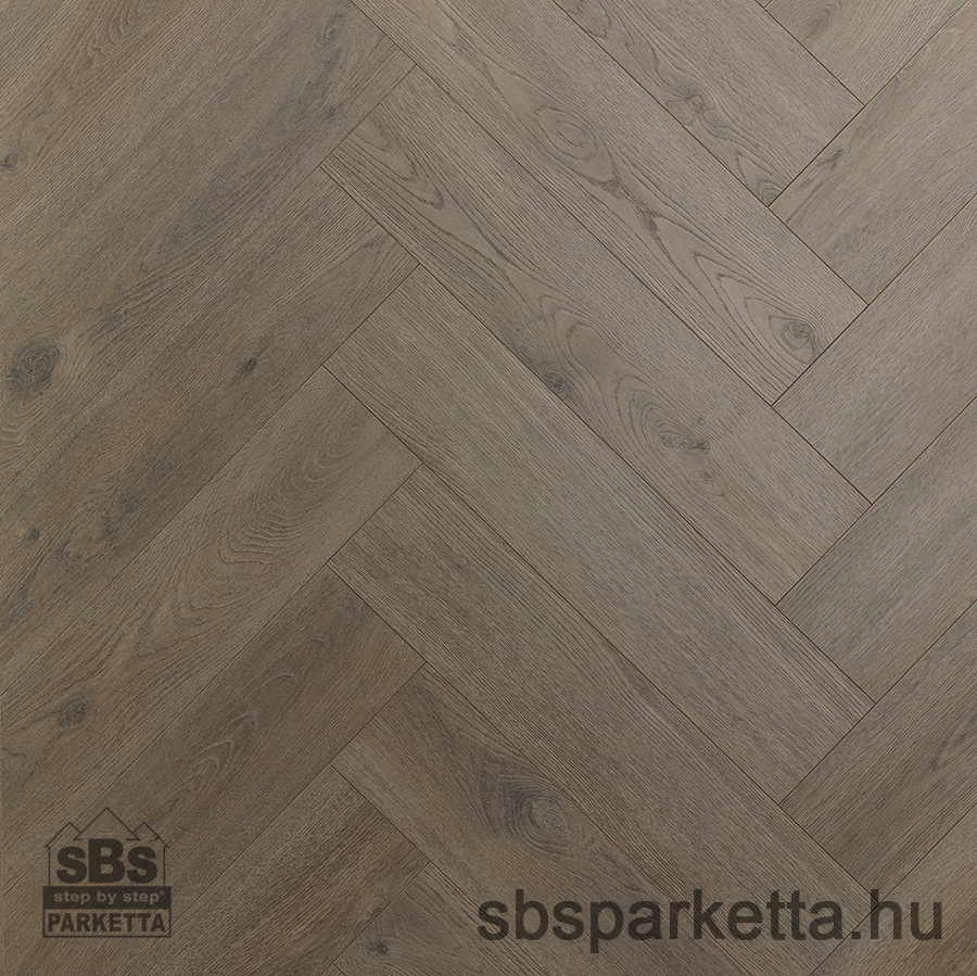 010990- ALSAFLOOR - Vízálló laminált padló - ELEGANT BR - HERRINGBONE - POPPY OAK - 524 - 8mm_AC5/33