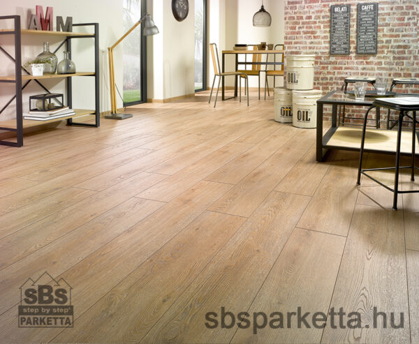 011790- ALSAFLOOR - Vízálló laminált padló - SOLID PLUS - PRALINE OAK - 535 - 12mm_AC6/33 - Image 2