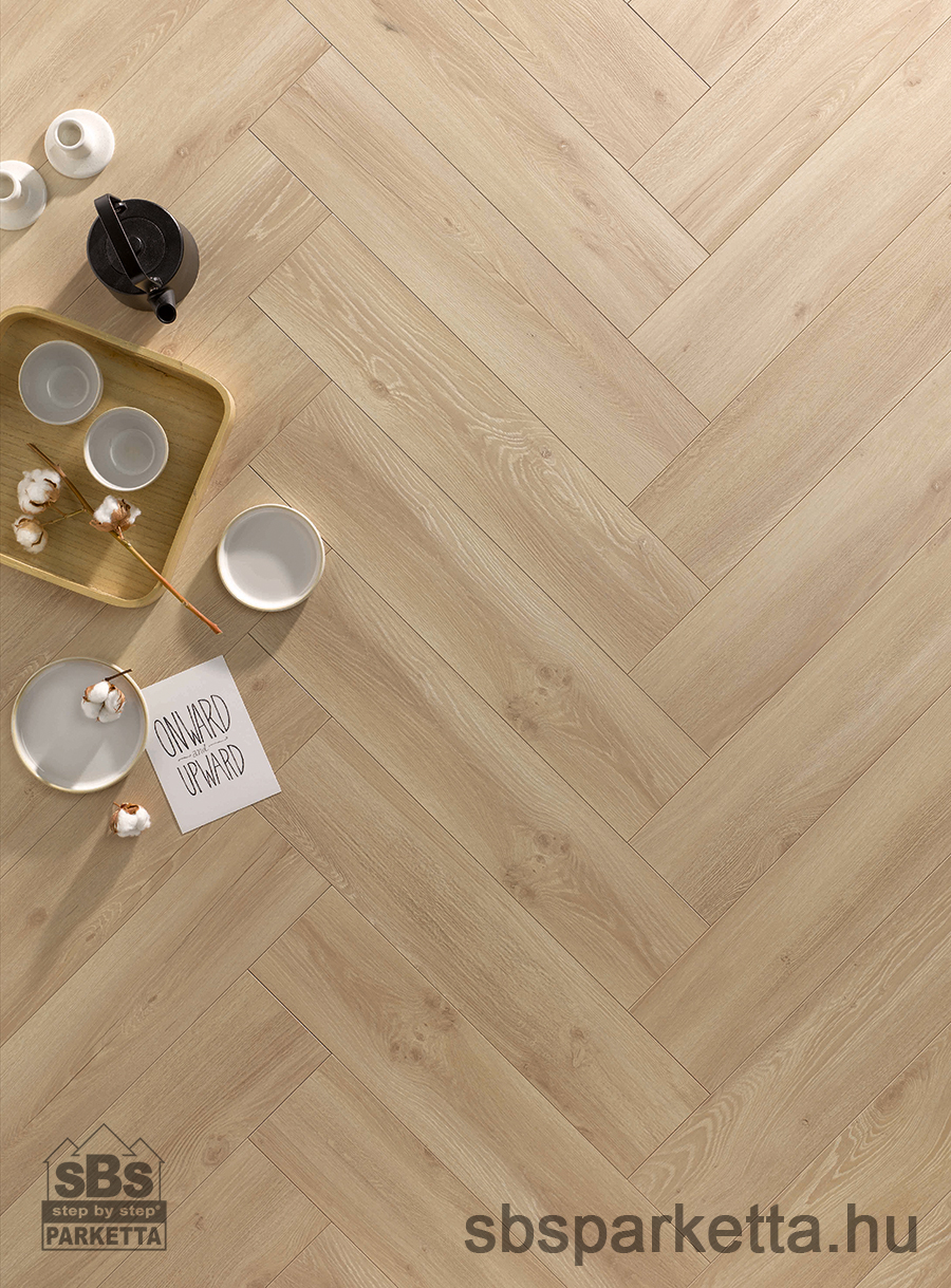 010990- ALSAFLOOR - Vízálló laminált padló - ELEGANT BR - HERRINGBONE - MOLLY OAK - 706 - 8mm_AC5/33 - Image 2