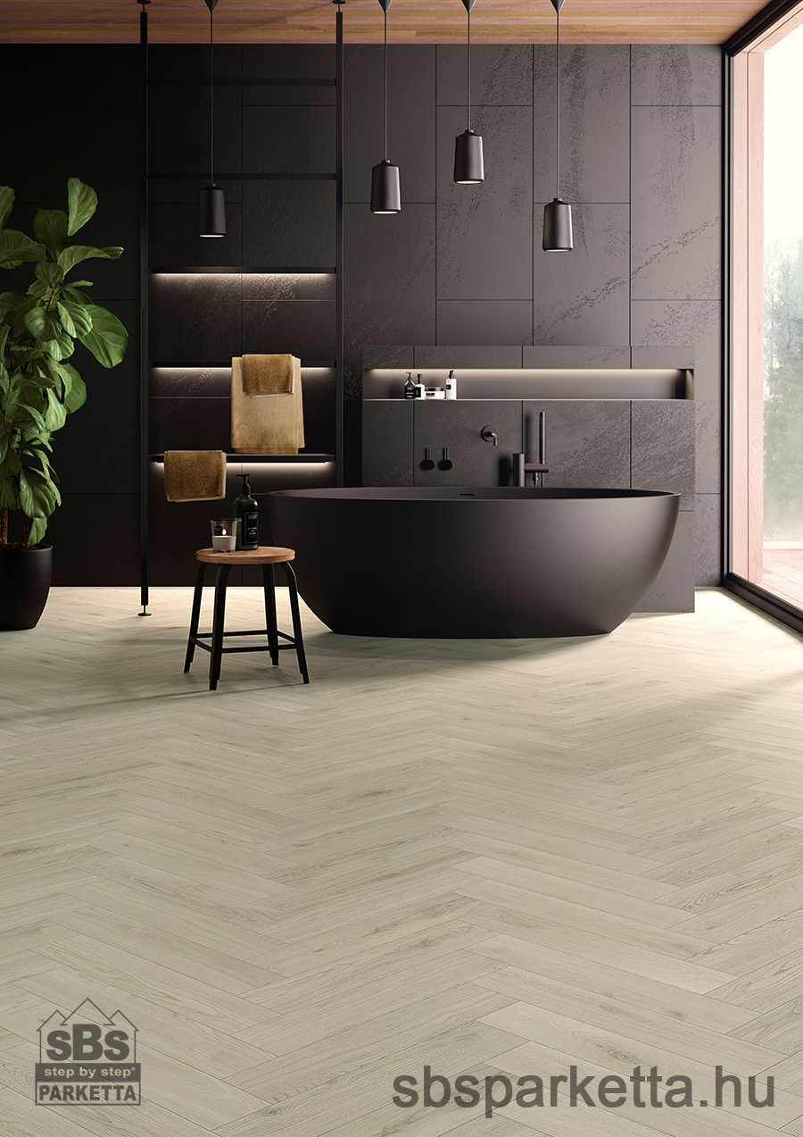 011990- ALSAFLOOR - Vízálló laminált padló - ALLURE BR - HERRINGBONE - ZINC OAK - 902 - 10mm_AC6/33 - Image 2