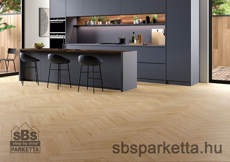 011990- ALSAFLOOR - Vízálló laminált padló - ALLURE BR - HERRINGBONE - DOHA OAK - 904 - 10mm_AC6/33 - Image 2