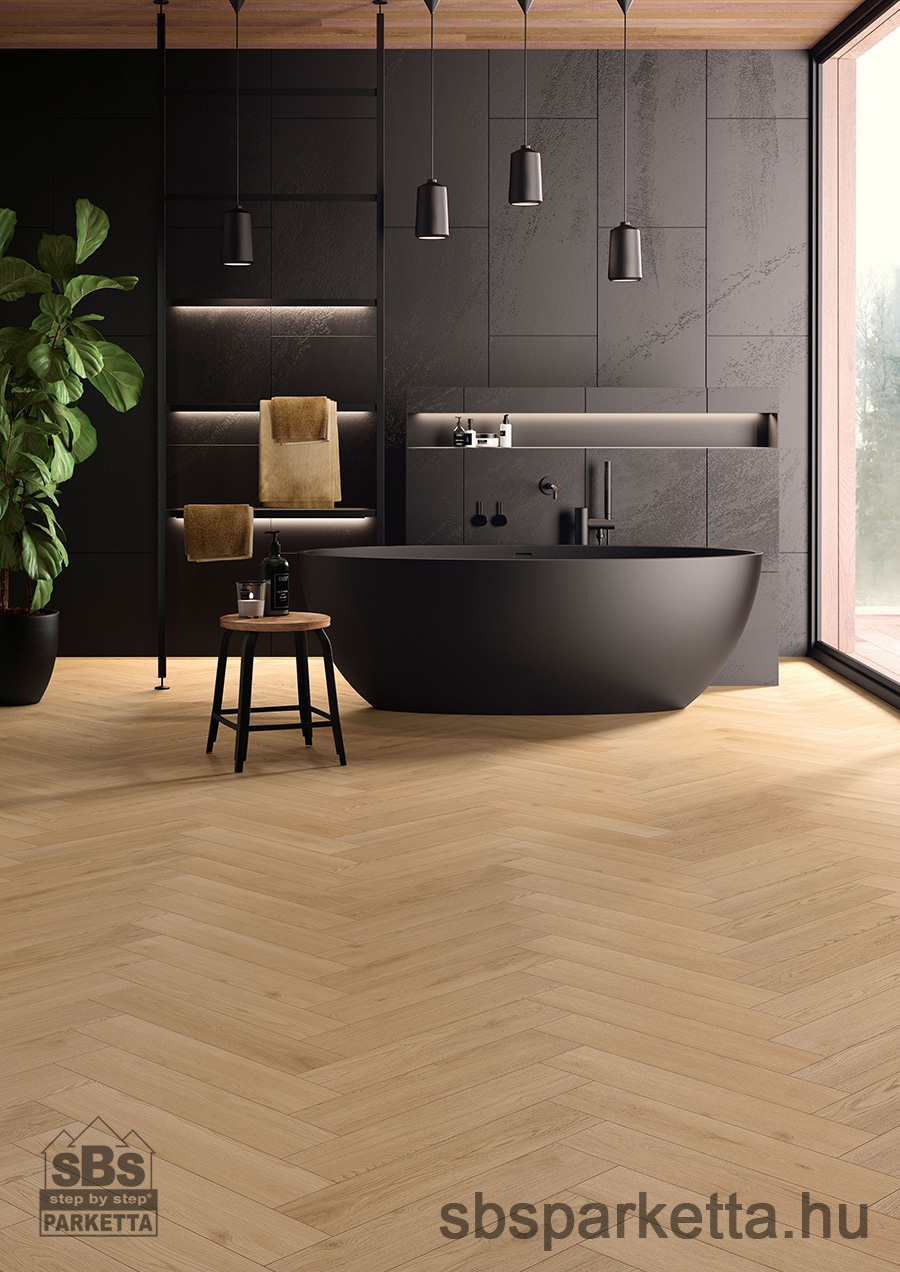 011990- ALSAFLOOR - Vízálló laminált padló - ALLURE BR - HERRINGBONE - SEDONA OAK - 906 - 10mm_AC6/33 - Image 2