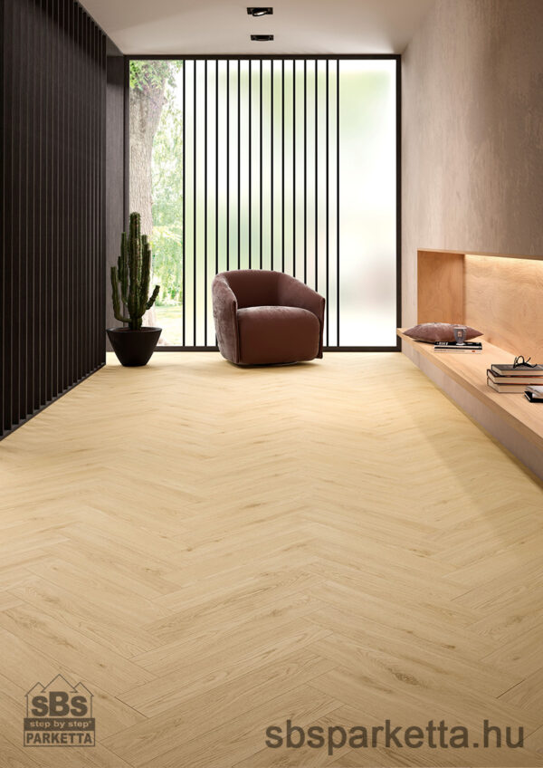 011990- ALSAFLOOR - Vízálló laminált padló - ALLURE BR - HERRINGBONE - TUNIS OAK - 907 - 10mm_AC6/33 - Image 2