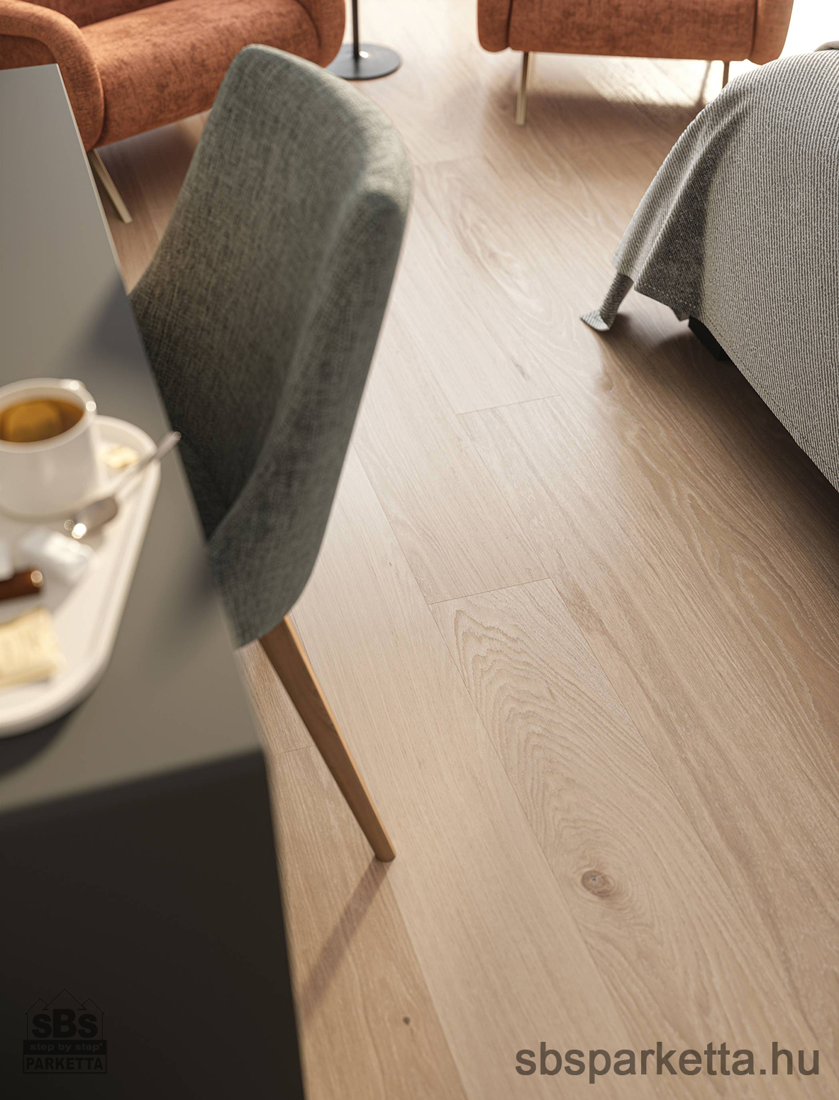 020990-WOODURA 5G DRY - NATURE - CONTRAST - Pro Matt Lakkozott Furnérparketta - TÖLGY  - IMMELN 3.0 XL - IVORY - 344001 - Image 3