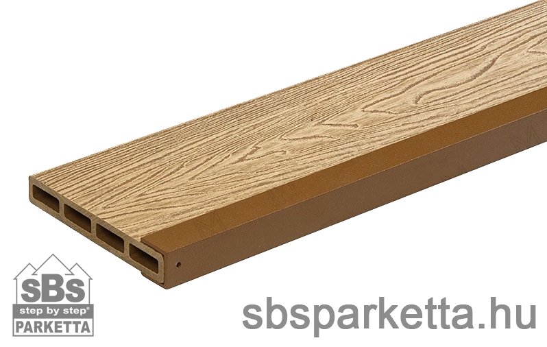 011990- MM WPC COMPACT Alumínium U profil kerítéshez - RAL8008 - Original Wood - MMW021 - Image 2