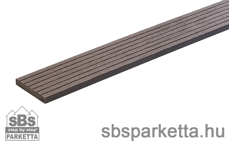 004990 - MM WPC Trusty extrudált takaróprofil - bordázott/famintás - Dark Brown - MMW104 - Image 2