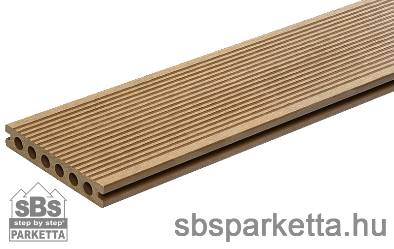 008990-MM WPC Trusty extrudált teraszdeszka - 3D famintás/bordázott - Original Wood - 140x23x2900 mm - MMW103 - Image 2