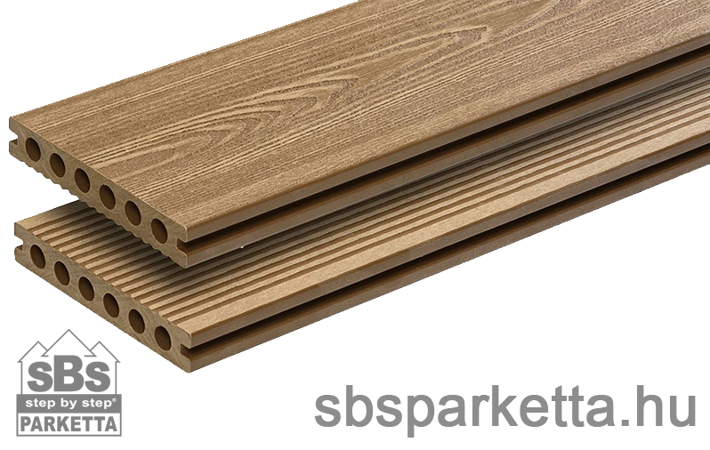 008990-MM WPC Trusty extrudált teraszdeszka - 3D famintás/bordázott - Original Wood - 140x23x2900 mm - MMW103 - Image 3