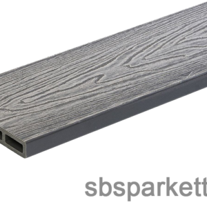 008990-MM WPC Compact extrudált nyitott kerítésdeszka - 3D famintás - Light Gray -140x20x2400 mm - MMW302