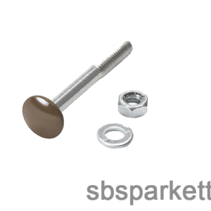 006990- MM WPC COMPACT kerítésdeszka rögzítőcsavar M6x50 kapupánt csavar - RAL8008 - Original Wood - MMW501