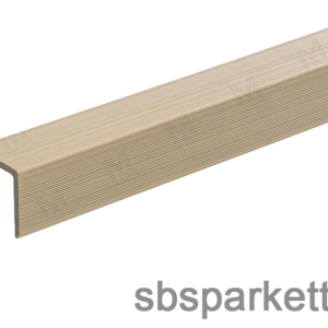003990 - MM WPC Prestige Co-extrudált lezáróprofil, bordázott, szín: Albus, 50x50x2900 mm - MMW211