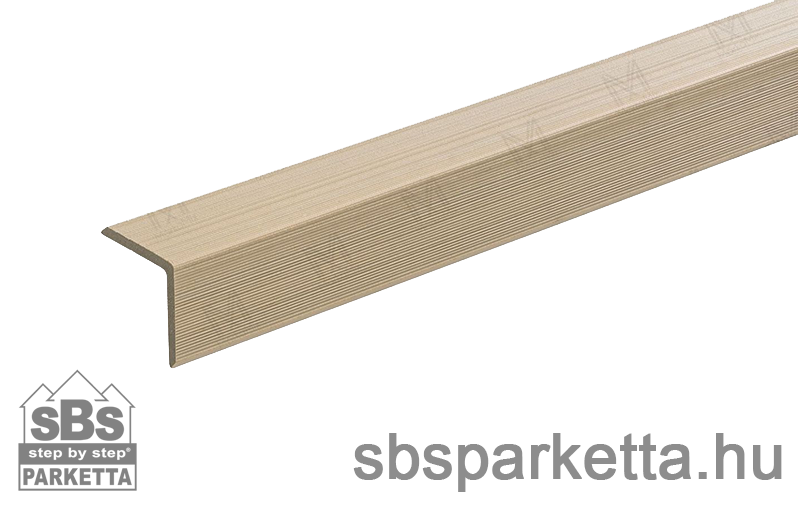 003990 - MM WPC Prestige Co-extrudált lezáróprofil, bordázott, szín: Albus, 50x50x2900 mm - MMW211