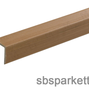003990 - MM WPC Prestige Co-extrudált lezáróprofil, bordázott, szín: Customized Teak, 50x50x2900 mm - MMW215