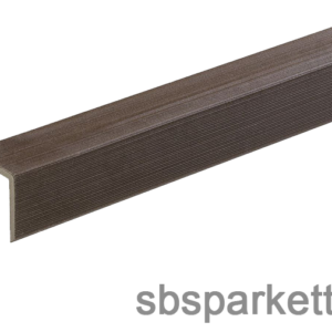 003990 - MM WPC Prestige Co-extrudált lezáróprofil, bordázott, szín: Ipe, 50x50x2900 mm - MMW212