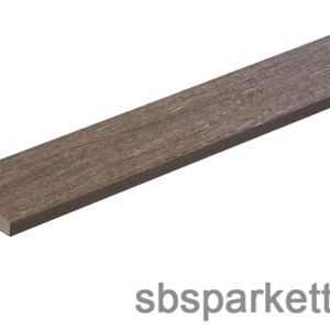 005490 - MM WPC Prestige Co-extrudált takaróprofil, 3D famintás, szín: Dark Umber, 71x11x2900 mm - MMW204
