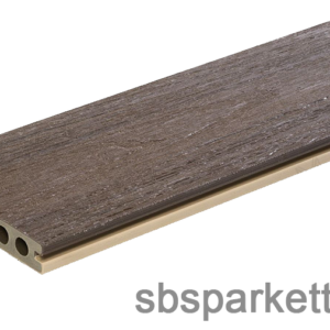 010990-MM WPC Prestige Co-extrudált teraszdeszka, 3D famintás, 2 szín: Dark Umber / Albus, 140x22x2900 mm (1szál/0,43m2 bruttó - 7,89kg/db)