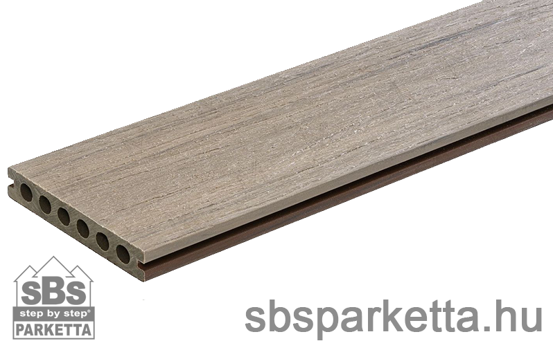 010990-MM WPC Prestige Co-extrudált teraszdeszka, 3D famintás, 2 szín: Ipe / Jade, 140x22x2900 mm (1szál/0,43m2 bruttó - 7,89kg/db) - Image 2