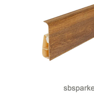 003490 - SALAG - LIMA Szegélyléc  - VÍZÁLLÓ, KÁBELCSATORNÁS - CARLO OAK - LI00R3 - 2500x75mm
