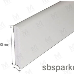 006490 - MMDL 45 - HABOSÍTOTT MŰANYAG LÁBAZATI ELEM - FEHÉR - 2400x100x10mm - MMDL4510F03