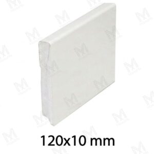 006790 - MMDL 45 - HABOSÍTOTT MŰANYAG LÁBAZATI ELEM - FEHÉR - 2400x120x10mm - MMDL4512F03